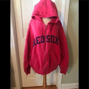 Majestic Zip up Red Sox hoodie